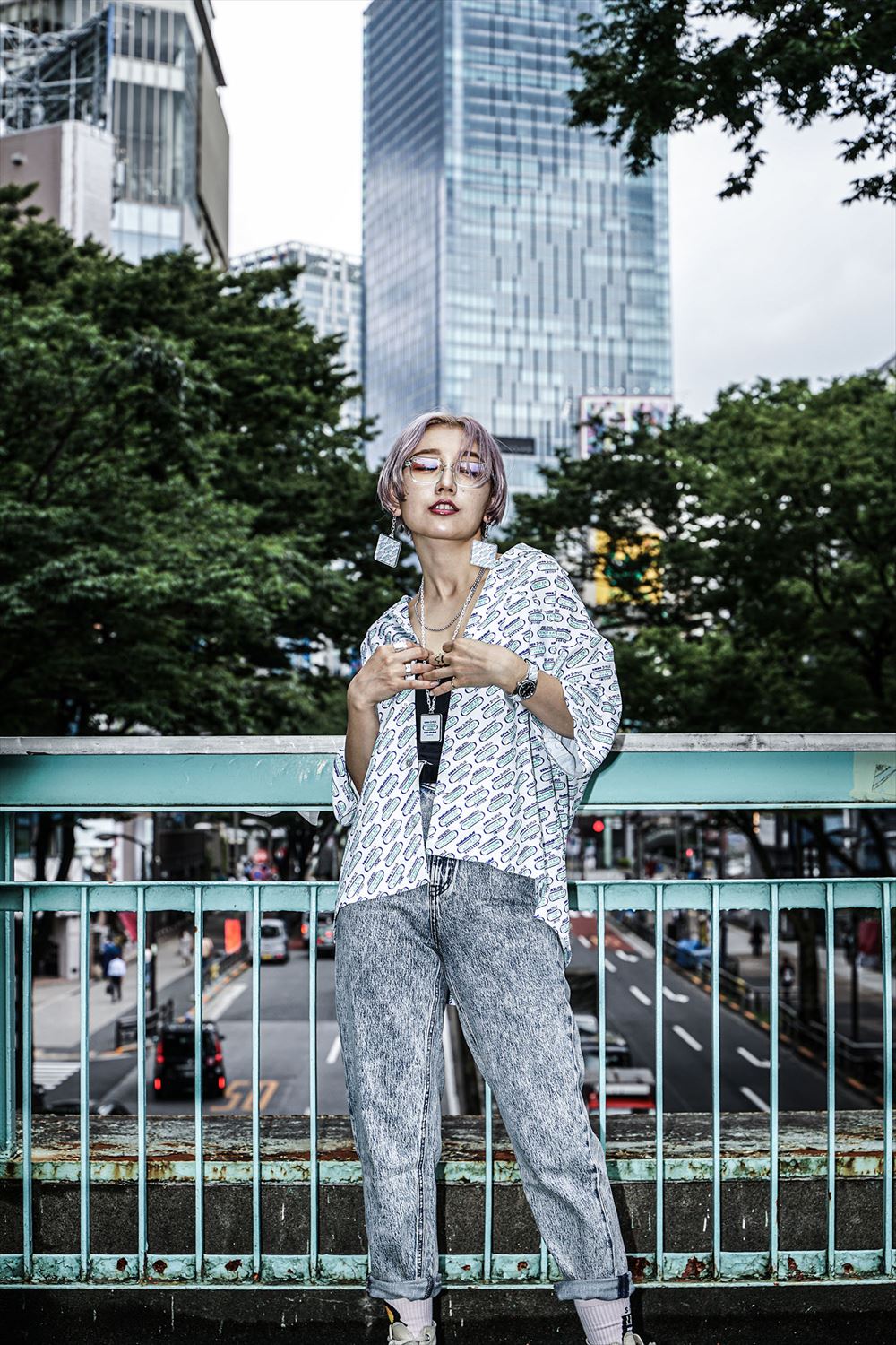 happy ageless patterned shirt