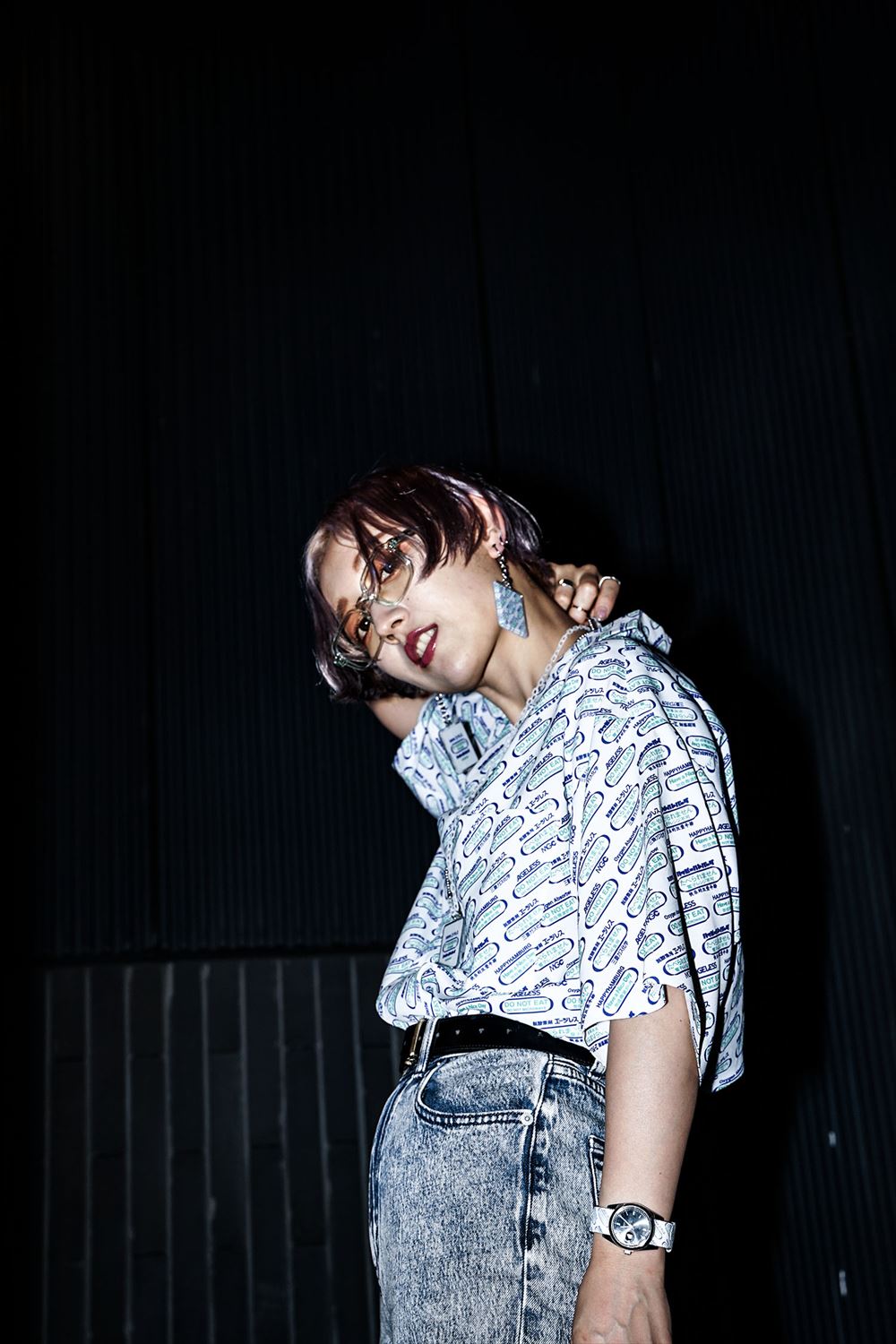 ハッピーエージレス 柄シャツ【デッドストックセール】