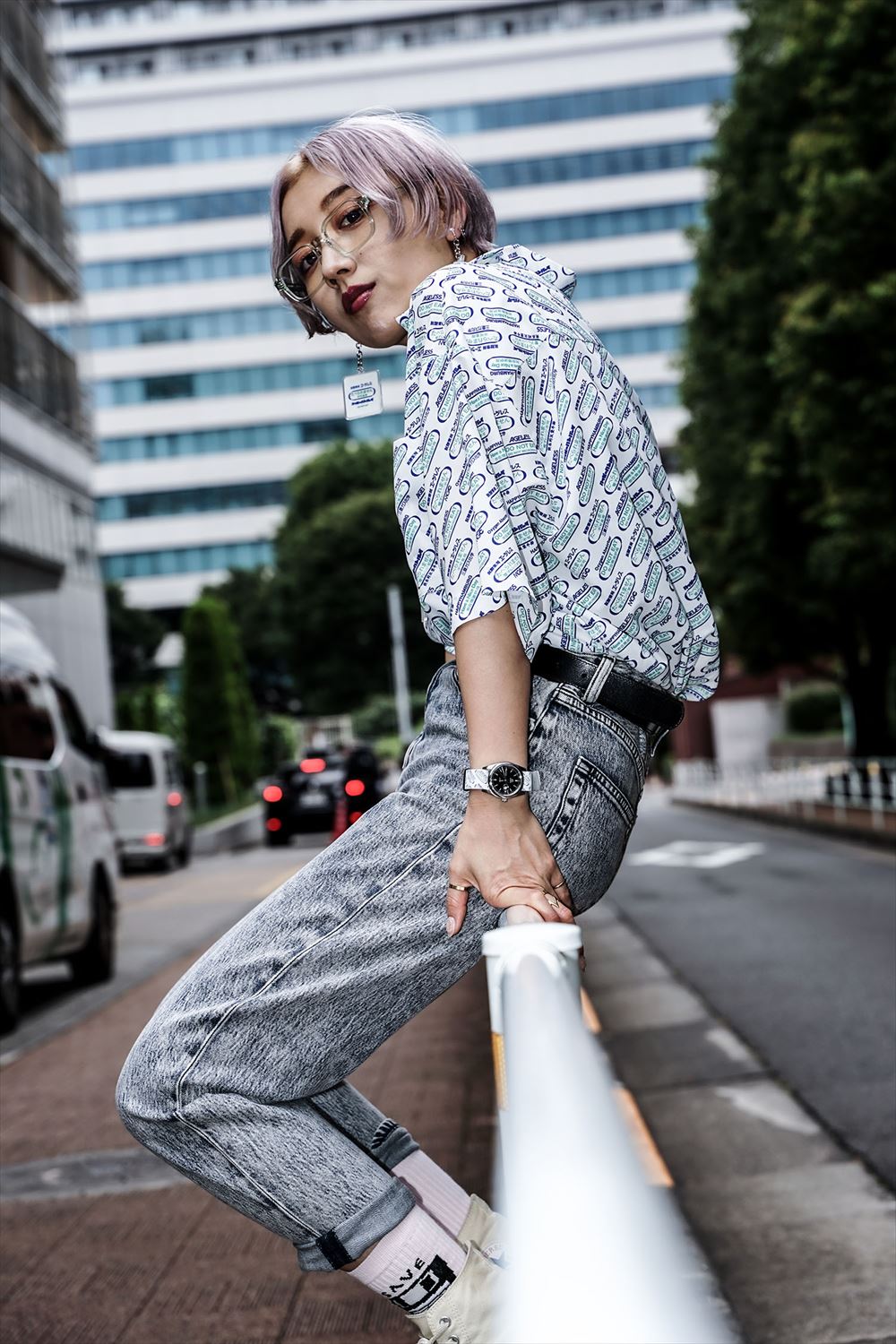 ハッピーエージレス 柄シャツ【デッドストックセール】